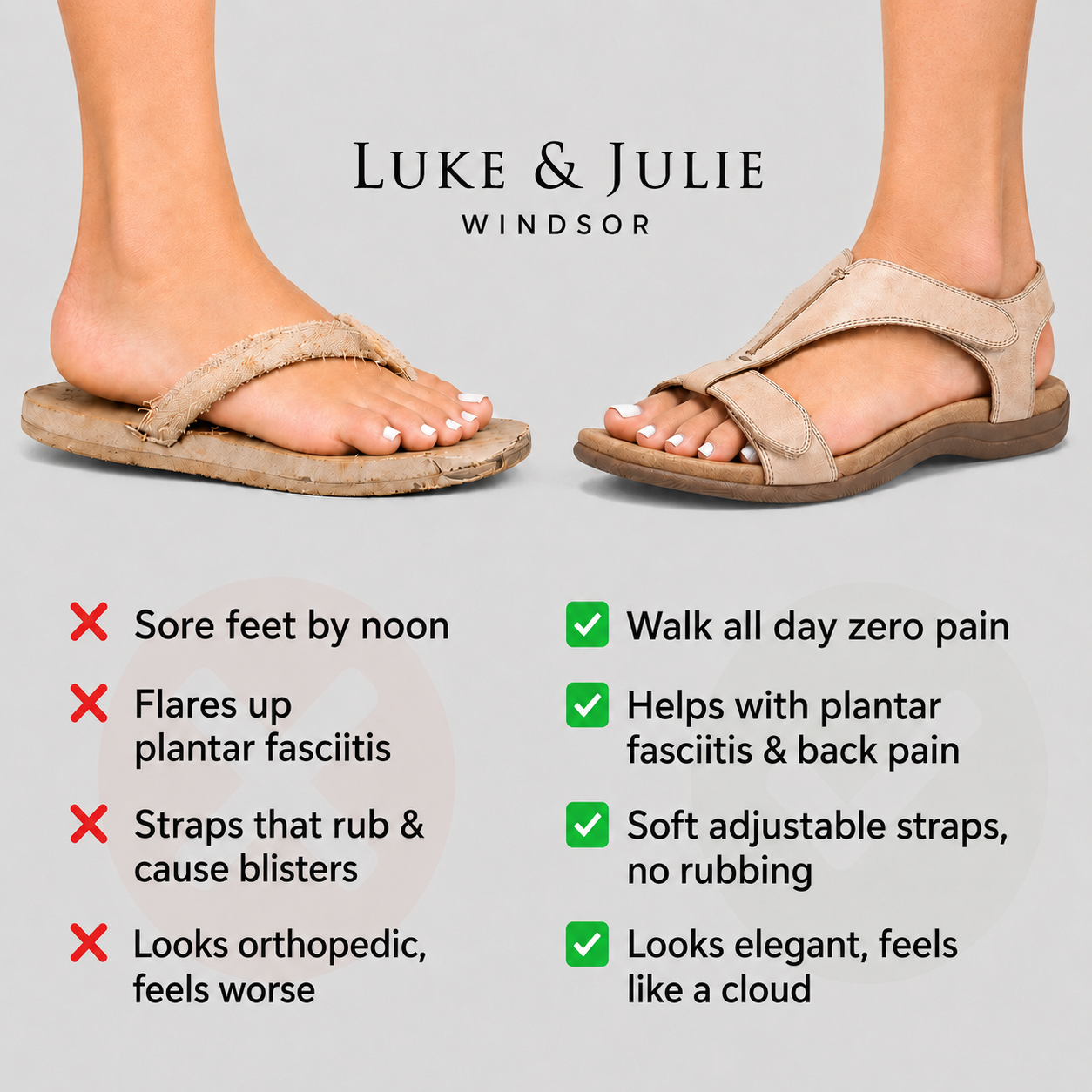 Lara Ergonomic Orthopedic Sandals