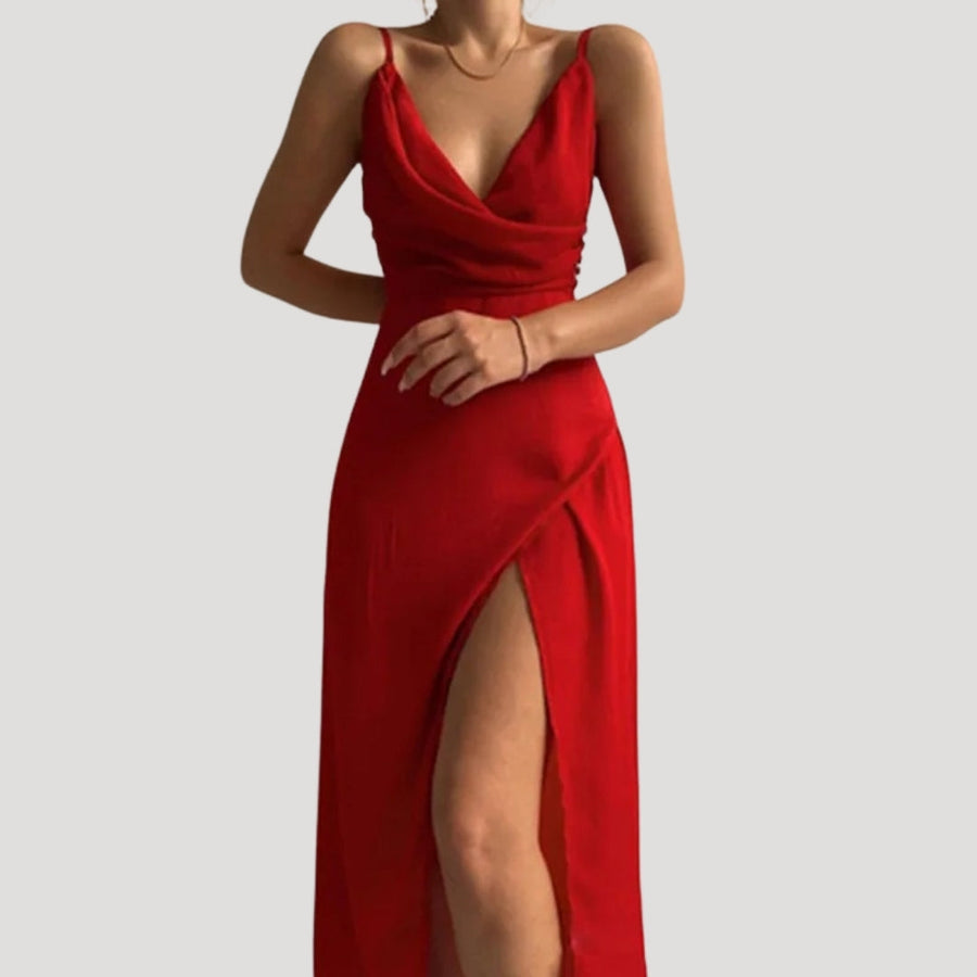 Chloe | Women Wedding Guest Slit Maxi Dress