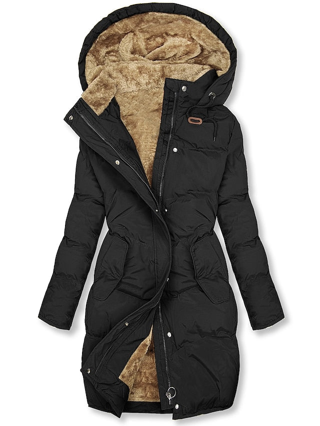Magrite | Long Hooded Puffer Jacket