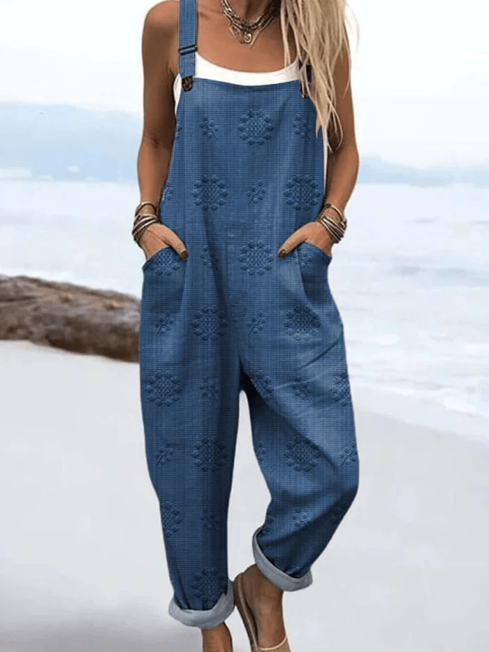 Petra - Vintage Floral Jumpsuit