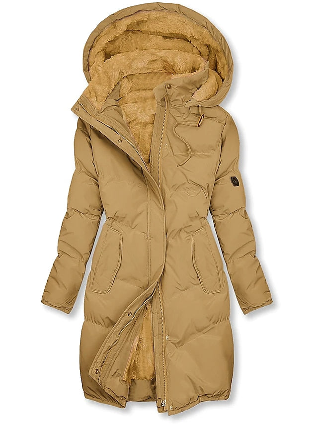 Magrite | Long Hooded Puffer Jacket